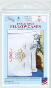 Basket Of Daisies   - Jack Dempsey Stamped Pillowcases W/White Perle Edge 2/Pkg