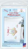 Basket Of Daisies   - Jack Dempsey Stamped Pillowcases W/White Lace Edge 2/Pkg