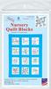 Numbers 1,2,3   - Jack Dempsey Stamped White Nursery Quilt Blocks 9"X9" 12/Pkg