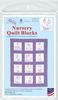 Nursery Rhymes   - Jack Dempsey Stamped White Nursery Quilt Blocks 9"X9" 12/Pkg
