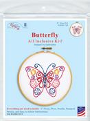 Butterfly   - Jack Dempsey Stamped Hoop Kits 6"