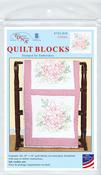 Lillies   - Jack Dempsey Stamped White Quilt Blocks 18"X18" 6/Pkg