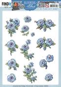 Rosehip, Blooming Blue - Find It Trading Yvonne Creations Punchout Sheet