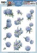 Hydrangea, Blooming Blue - Find It Trading Yvonne Creations Punchout Sheet
