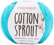 Turquoise - Premier Yarns Cotton Sprout Yarn