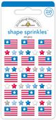 Old Glory Shape Sprinkles - Hometown USA - Doodlebug