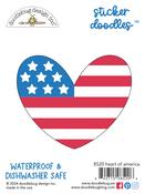 Heart Of America Sticker Doodles - Hometown USA - Doodlebug