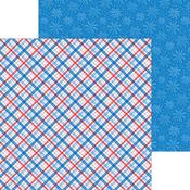 Plaid To Be An American Paper - Hometown USA - Doodlebug - PRE ORDER