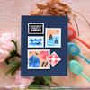 Postage Collage Beach Days Stamp Set - Waffle Flower Crafts