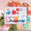 Postage Collage Beach Days Stamp Set - Waffle Flower Crafts