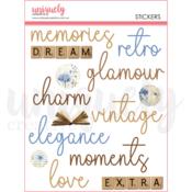 Vintage Chronicles Puffy Stickers - Uniquely Creative