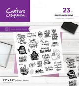 Baked With Love - Crafter's Companion Kitchen Clear Acrylic Stamps