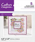 Bloom Where You Are Planted - Crafter's Companion Stamp & Die Set