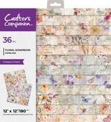 Floral Scrapbook - Crafter's Companion Paper Pad 12"X12"