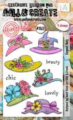 Elegant Hats - AALL And Create A6 Photopolymer Clear Stamp Set