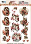 Romantic Owl, Romantic Birds - Find It Trading Berries Beauties Push Out Sheet