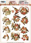 Romantic Robin, Romantic Birds - Find It Trading Berries Beauties Push Out Sheet
