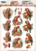 Romantic Parrot, Romantic Birds - Find It Trading Berries Beauties Push Out Sheet