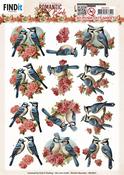 Romantic Blue Jay, Romantic Birds - Find It Trading Berries Beauties Push Out Sheet