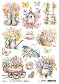 Spring Time Elements Rice Paper - Flower Shop - Ciao Bella - PRE ORDER
