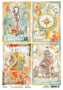 Coral Reef Cards Rice Paper - Coral Reef - Ciao Bella - PRE ORDER