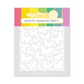 Butterfly Background Stencil - Waffle Flower Crafts