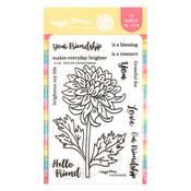 Sketched Chrysanthemum Stamp Set - Waffle Flower Crafts