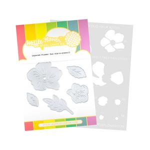 Layered Flower Duo Die-n-Stencil - Waffle Flower Crafts
