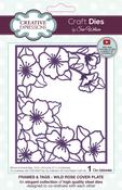 Wild Rose Cover Plate, Frames & Tags - Creative Expressions Craft Die By Sue Wilson
