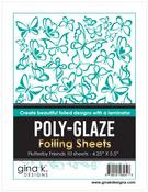 Flutterby Friends Poly-Glaze Foiling Sheets - Gina K Designs