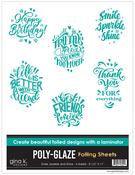 Smile, Sparkle and Shine Poly-Glaze Foiling Sheet - Gina K Designs