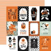 Journaling 3x4 Cards Paper - Spooktacular Halloween - Echo Park