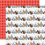 Christmas Tree Hunt Paper - Winnie The Pooh Christmas - Echo Park - PRE ORDER