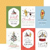 Journaling 4x6 Cards Paper - Winnie The Pooh Christmas - Echo Park - PRE ORDER