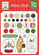 Winnie The Pooh Christmas Adhesive Brads - Echo Park - PRE ORDER