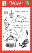 Snow Globe Scene Stamp Set - Winnie The Pooh Christmas - Echo Park