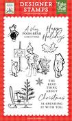 Very Pooh Bear Christmas Stamp Set - Winnie The Pooh Christmas - Echo Park
