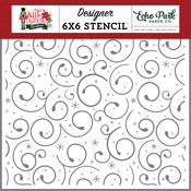 Holiday Swirl Stencil - Nutcracker Christmas - Echo Park - PRE ORDER