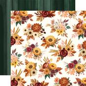 Fall Floral Bunches Paper - Harvest - Carta Bella - PRE ORDER