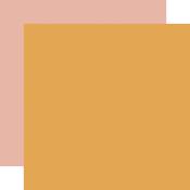 Yellow - Pink Coordinating Solid Paper - Harvest - Carta Bella - PRE ORDER
