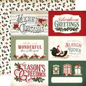 Journaling 6x4 Cards Paper - A Vintage Christmas - Carta Bella - PRE ORDER