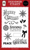 Decorative Snowflakes Stamp Set - A Vintage Christmas - Carta Bella - PRE ORDER