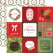 Journaling 4x4 Cards Paper - Christmas Joy - Echo Park - PRE ORDER
