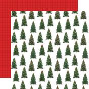 Tidy Trimmed Trees Paper - Christmas Joy - Echo Park - PRE ORDER