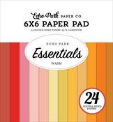 Warm Essentials 6x6 Paper Pad - Echo Park - PRE ORDER