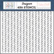 Knitted Stitch Stencil - Chilling With My Snowmies - Echo Park - PRE ORDER