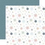 Snowflakes Kisses Paper - Winter Wonderland - Carta Bella - PRE ORDER