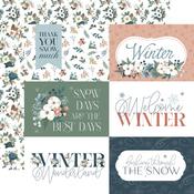 Journaling 6x4 Cards Paper - Winter Wonderland - Carta Bella - PRE ORDER