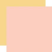 Pink - Yellow Coordinating Solid Paper - Our Happy Place - Echo Park - PRE ORDER