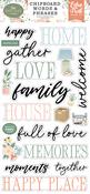 Our Happy Place 6x13 Chipboard Word & Phrases - Echo Park - PRE ORDER